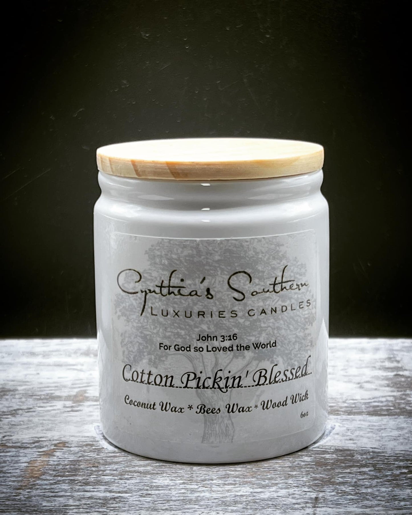 Cotton Pickin’ Blessed Candle